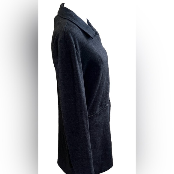 ALICE BLUE Charcoal Gray Convertible Zipper 2-In-1 Jacket Women’s Size Medium - Picture 5 of 10